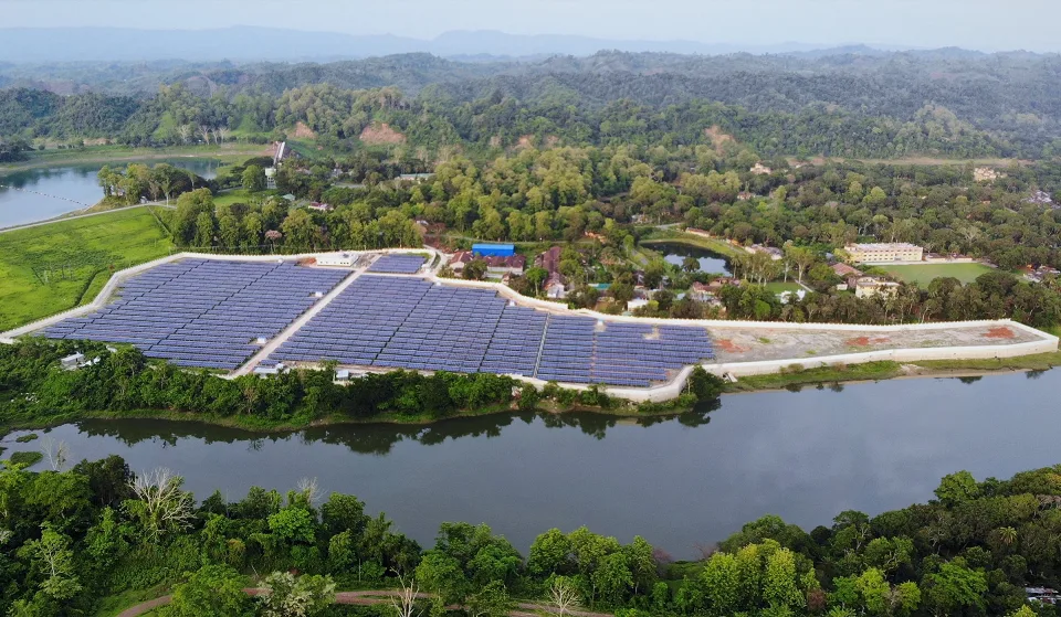BPDB grid-tied solar park, Kaptai, 2019